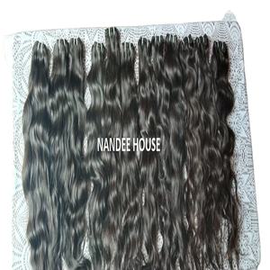 Extensions de cheveux brésiliens Remy en vison vierge, avec cuticule alignée, matière première, paquets de cheveux indiens, avec fermeture, sac de poule - Product Image 6