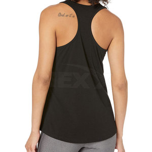 Camiseta sin mangas para mujer de calidad superior Ropa de entrenamiento de verano informal en stock Patrón sólido Tallas grandes - Product Image 2