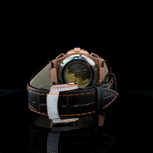 นาฬิกาโมอิสซาไนต์คุณภาพดีประดับเพชร VVS สำหรับผู้ชาย ของขวัญเครื่องประดับแฟชั่นสุดหรูสำหรับงานแต่งงานแบบเซอร์ไพรส์สำหรับทุกเพศ - Product Image 4