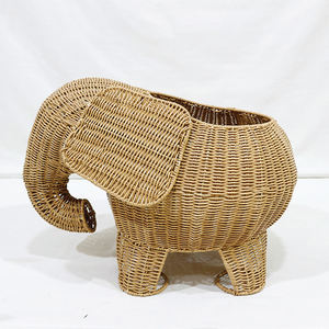 Panier de rangement en plastique écologique mignon multifonction en forme d'éléphant Artex Dong Thap, organisateur de jouets décoratif fait à la main - Product Image 6