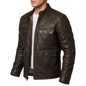 Chaqueta Acolchada de Invierno de Lona de Alta Calidad para Hombre, Cuello Mao, Cierre Frontal con Cremallera, Logotipo, Servicio OEM, Cortavientos con Capucha para Motocicleta - Product Image 2