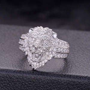 เครื่องประดับฮิปฮอปแบบใหม่ล่าสุด ประดับเพชรโมอิสซาไนต์และไข่มุกน้ำจืด ตัวเรือนเงินแท้ 925 ชุบเงิน เหมาะสำหรับงานแต่งงานและงานปาร์ตี้ - Product Image 1