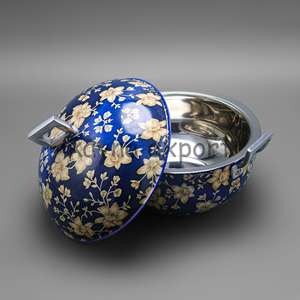 Latest Dome Top design Best selling Hammered style two tone finished Metal Hot pot Warmer High Quality metal Casserole Pot - Product Image 4