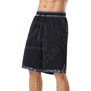 Pantalones cortos de baloncesto de malla bordada con logotipo hecho a medida Hip Hop sublimación poliéster Ajuste rápido solo hombres Unisex - Product Image 3
