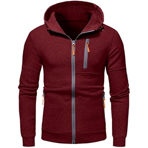 Sudaderas Largas Cómodas para Hombre, Color Personalizado, 100% Algodón, Sudaderas con Cremallera, Ropa de Moda, Sudaderas Ajustadas con Cremallera para Venta en Línea - Product Image 3