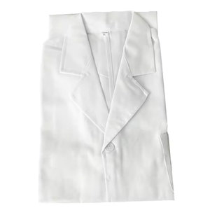 Vente en gros blouse médicale professionnelle en poly coton longue blouse de laboratoire blanche unisexe pour médecin tendance dans le monde entier 2025 - Product Image 4