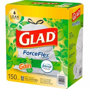 Glad ForceFlex Grands sacs poubelles blancs de cuisine parfum original (13 gal. 150 Ct. - Product Image 3