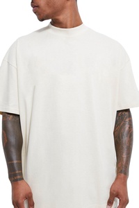 T-shirt pour homme en coton 100% tricoté, respirant, écologique, à séchage rapide, blanc uni, grande taille, streetwear, t-shirts personnalisés, vente chaude - Product Image 3