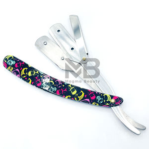 Shaving Barber <b>Razor</b> Steel <b>Set</b> Multi Colors <b>Cut</b> <b>Throat</b> Straight <b>Razor</b> Men Women Hair Cleaning Removal shavette <b>razor</b> - Product Image 6