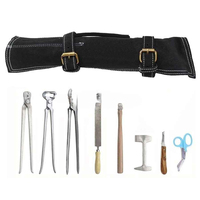 Kit completo de herramientas profesionales para herrador para caballos, pinza para pezuñas, cuchillo raspador, extractor de cubierta, juego de recorte, equipo veterinario