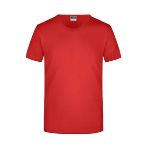 Camiseta Personalizada con Cuello en V y Corte Ajustado para Hombre, Camiseta Promocional Personalizable - Product Image 4