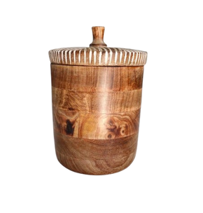 Boîte à épices multifonctionnelle en bois avec couvercle, organisateur portable, conteneur de rangement durable, écologique et contemporain - Product Image 1