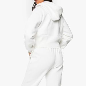 Ensemble de vêtements de sport pour femmes, design élégant et tendance, prix usine, avec manches longues, service OEM, design avec capuche, pour la vente en gros - Product Image 5