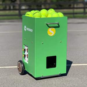 Máquina de Práctica de Tenis Portátil y Ligera con Capacidad para 120 Pelotas - Product Image 1