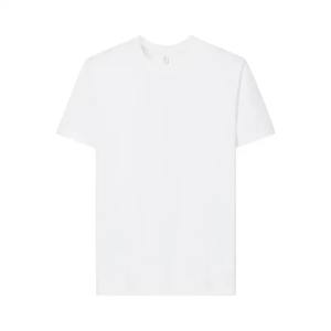 Summer men's pure cotton <b>T</b>-<b>shirt</b> oversized 220gsm high-quality thick unisex men's short sleeved <b>T</b>-<b>shirt</b> solid color <b>white</b> black - Product Image 2