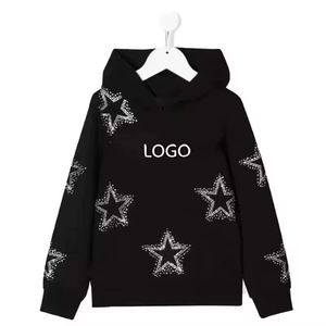 <b>Men's</b> Hoodies Rhinestone <b>Pullover</b> 100% Cotton Oversize Printing Custom Hoodies Manufacturers Heavyweight Hoodie for <b>Men</b> - Product Image 5