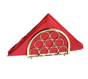 Soporte para pañuelos de latón Diseño de mariposa de alambre Vajilla hecha a mano Soporte para pañuelos de latón pulido negro y dorado - Product Image 6