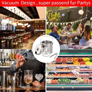 Seau à glace en acier inoxydable massif pour bar à cocktails avec couvercle hermétique et pinces en acier inoxydable bien fait isolé - Product Image 6