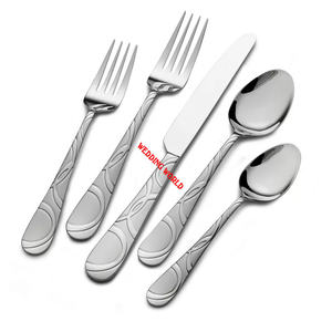 Nouveaux couverts en métal en acier Design de luxe et couverts élégants faits à la main Vente chaude en gros Nouveau métal Couverts en acier - Product Image 4