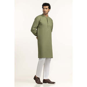 Kurta Basique KR-STY25-077 Coupe Classique en Coton Salwar Kameez Vêtements Ethniques Indiens et Pakistanais pour les Festivals - Product Image 6