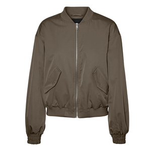 Automne élégant femmes tricoté Bomber veste à la mode col montant poche personnalisée des deux côtés respirant hiver accessoire vente - Product Image 6