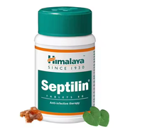 Complément Alimentaire Herbal Himalaya Septilin en Comprimés, Extrait de Plante Sauvage, Emballage en Plastique, Santé