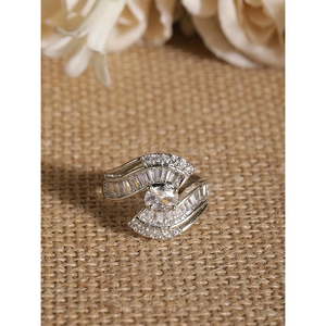 แหวนแต่งงาน zircon AD สัมผัสแห่งความเย้ายวนใจสำหรับวันพิเศษของคุณ - Product Image 1