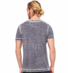 Camiseta de lavado ácido para hombre, ropa de calle, camisetas de algodón 100% con logotipo, camisetas personalizadas de gran tamaño Vintage con lavado ácido para hombre - Product Image 3