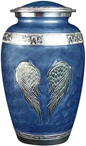 Blue Angel Wings Urne funéraire funéraire Sac en velours et personnalisation (bleu royal grand) - Product Image 5