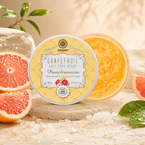 Grapefruit Sea Salt <b>Body</b> <b>Scrub</b> Natural Exfoliating <b>Body</b> <b>Scrub</b> with Cocoa Butter Coconut Oil Grapeseed Oil Vitamin E Moisturizing - Product Image 1