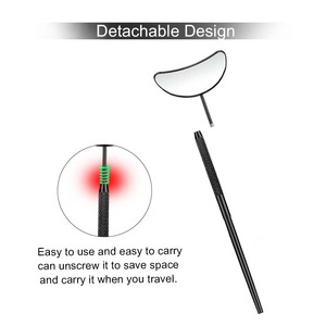 Eyelash Extension <b>Mirror</b> Stainless Steel Half Moon <b>Mirror</b> Lash <b>Mirror</b> Stainless Steel <b>Mirror</b> for Lashes Tools by Bahasa Pro - Product Image 1