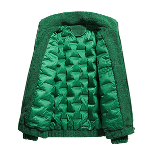 Veste polaire surdimensionnée en Sherpa pour l'hiver avec logo brodé sur mesure OEM pour hommes et col à capuche tissé unisexe - Product Image 5