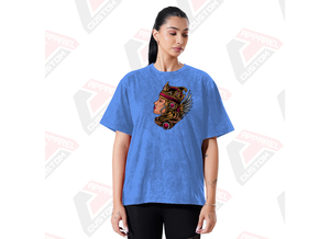 Stylish Women's Acid Wash T-Shirt Appliques Beading Comfortable Trendy Eco-Friendly Summer <b>Tops</b> Made Denim Batik Corduroy 100% - Product Image 6