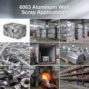 Déchets de fil d'aluminium industriel 6063, fil d'argent propre, déchets pour la récupération de métaux et la coulée de lingots - Product Image 6