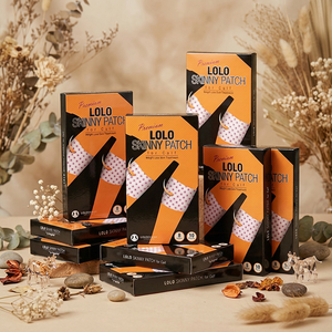 LOLOSKINNY Black Edition Patch Amincissant pour les Mollets, Patch Minceur et Remodelage des Jambes, Patch Anti-Cellulite pour le Sommeil, 10 Unités - Product Image 1