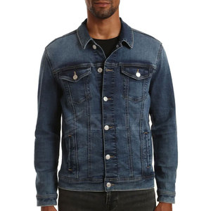 . Vente en gros Logo personnalisé Veste en jean pour hommes en coton Vestes d'hiver respirantes pour hommes pour l'extérieur - Product Image 2
