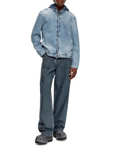 เสื้อแจ็คเก็ตยีนส์ผู้ชายสไตล์นักบินสำหรับฤดูหนาว เสื้อคลุมกันหนาวไซส์ใหญ่ ลายตัวอักษรพร้อมโลโก้ด้านหน้า - Product Image 4