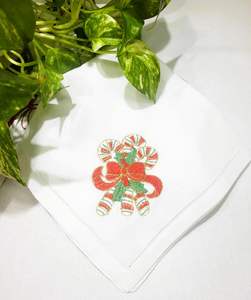 ผ้าเช็ดปากผ้าลินิน100% ผู้ผลิตจากอินเดียผ้าเช็ดปากปักด้วยมือขายส่ง - Product Image 4