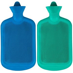 Borsa dell'acqua calda in gomma con morbida fodera in peluche, bottiglia d'acqua calda per alleviare il dolore - Product Image 6