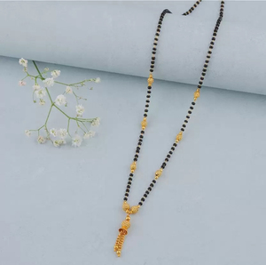 Mangalsutra de Diseño para Mujer con Baño de Oro Premium y Hermoso Colgante, Ideal para Bodas y Fiestas - Product Image 5