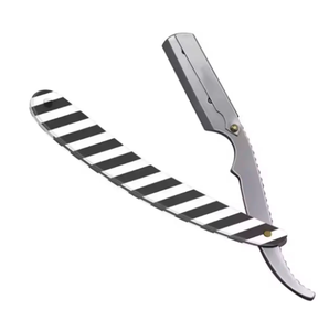 Maquinilla de afeitar recta plegable de acero inoxidable ANAAIF profesional, afeitadora de peluquero, cuchillo, herramienta para afeitar el cabello, polvo para Barba, cuidado Personal - Product Image 6