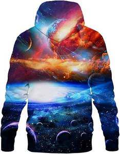 2024 mode à la mode en gros fabrication hiver kangourou poche à capuche pas cher Sublimation impression à capuche vêtements décontractés - Product Image 5