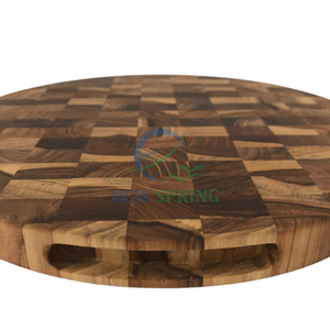Logo personnalisable de haute qualité planche à découper en bois de teck forme durable écologique pour la maison et les restaurants blocs à découper - Product Image 2