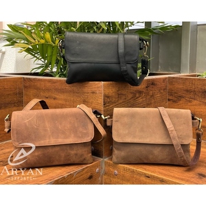 กระเป๋าสะพายไหล่แฟชั่นสำหรับผู้หญิงหนังแท้แบบมีฝาปิดหนังแท้แบรนด์ดีไซเนอร์ดัง2025 - Product Image 1