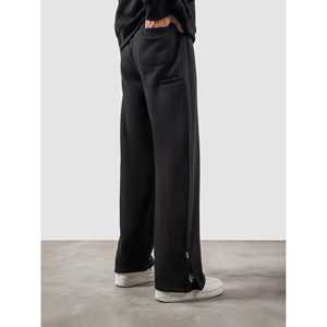 Sweat-shirt utilitaire noir respirant en tissu tricoté style décontracté - Product Image 4