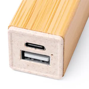 Power Bank Ecologico in Bambù Ademir, Gadget Promozionali - Product Image 2