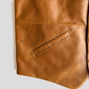 Fashion Custom Made100% Genuine Leather <b>Vest</b> <b>Men</b> Customized Slim Fit Made In Pakistan Leather <b>Vest</b> - Product Image 6