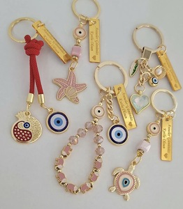 DAFNI <b>BIG</b> PAZAR Fashion Carabiner Keychain in Alloy Metal Enamel Gold Finish Unique Enamelled Tips 3D Shape Embossing Printing - Product Image 6