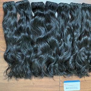 Super doble dibujado calidad natural ondulado trama Vietnam cabello humano crudo vietnamita cabello ondulado paquete - Product Image 2