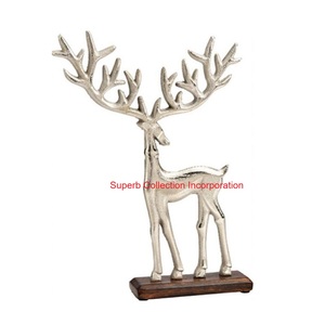 Wholesale Premium Silver Brown <b>Wooden</b> Tree <b>Sculpture</b> Home Christmas Decorative Tabletop Aluminium for Weddings - Product Image 5